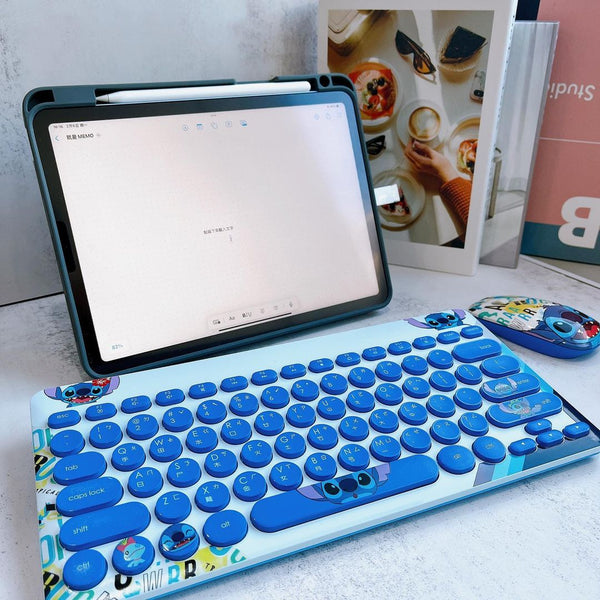 Stitch Wireless Optical Mouse and Keyboard - Fantasyusb