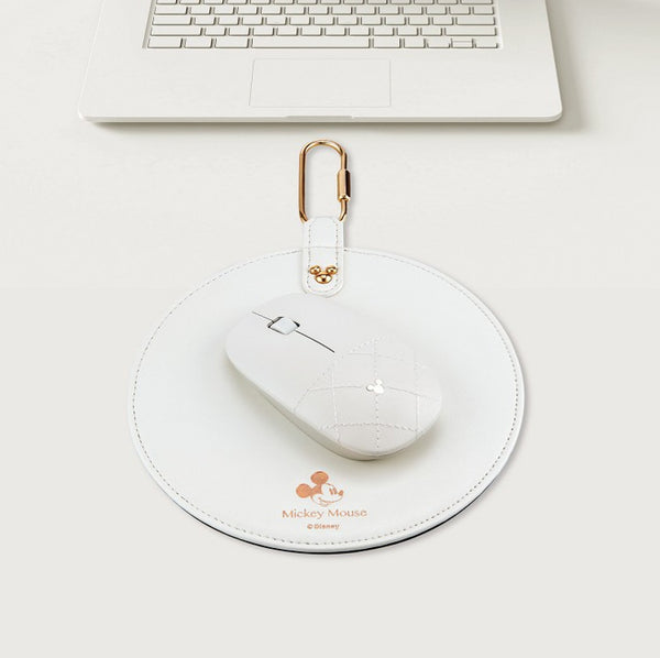 Luxury Faux Leather Mickey Mouse Wireless Optical Mouse - Fantasyusb