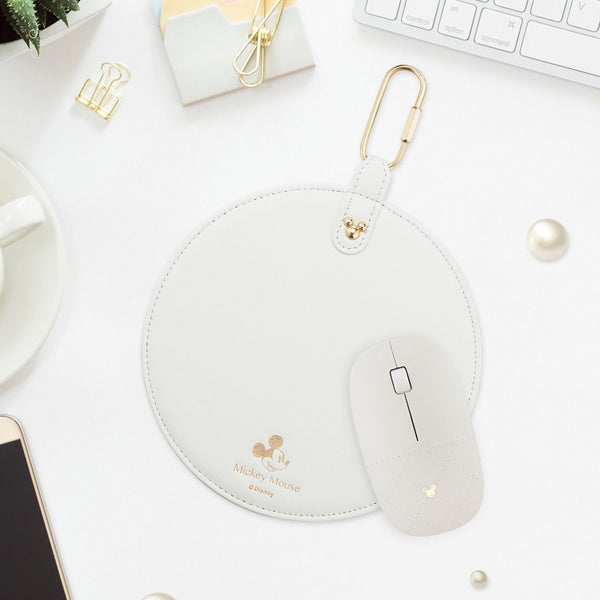 Luxury Faux Leather Mickey Mouse Wireless Optical Mouse - Fantasyusb