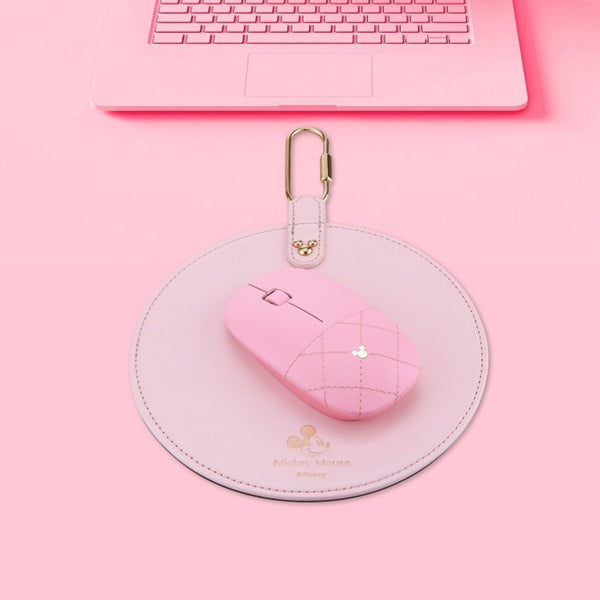 Luxury Faux Leather Mickey Mouse Wireless Optical Mouse - Fantasyusb