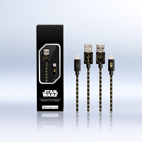Star Wars Darth Vader Sync and Lightning to USB Cable for iPhone / iPad - Fantasyusb