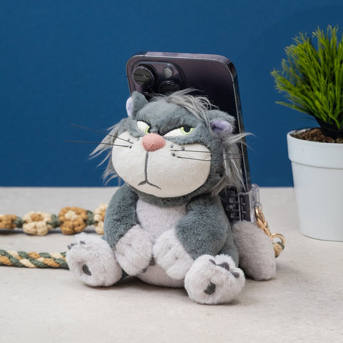 Plush Cinderella Lucifer the Cat Shoulder Phone Holder