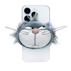 Plush Cinderella Lucifer Cat Phone Stand and Grip