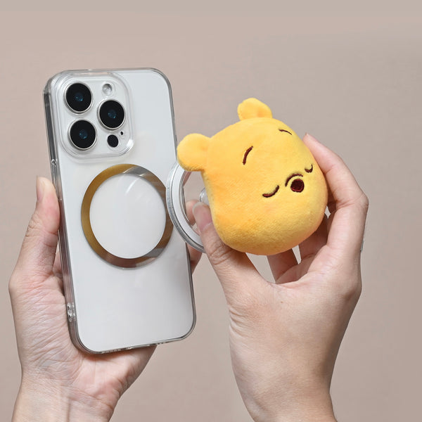 Plush Pooh Bear Phone Stand and Grip
