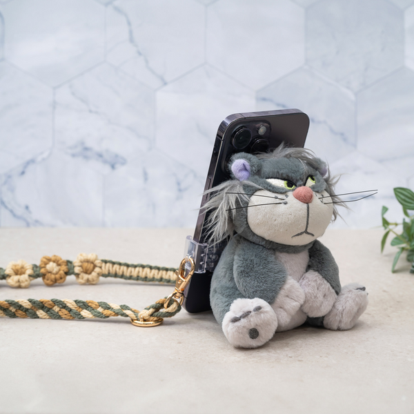 Plush Cinderella Lucifer the Cat Shoulder Phone Holder