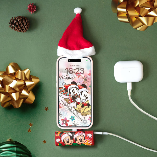 Christmas Limited Edition Mickey or Stitch Portable Battery Pack - Fantasyusb