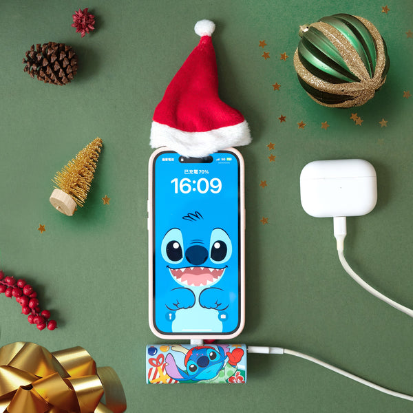 Christmas Limited Edition Mickey or Stitch Portable Battery Pack - Fantasyusb