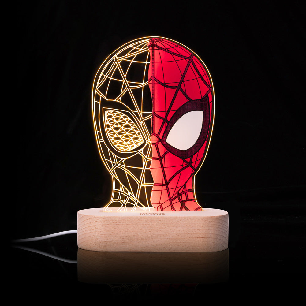 Spiderman Mask 3D Line Lamp - Fantasyusb