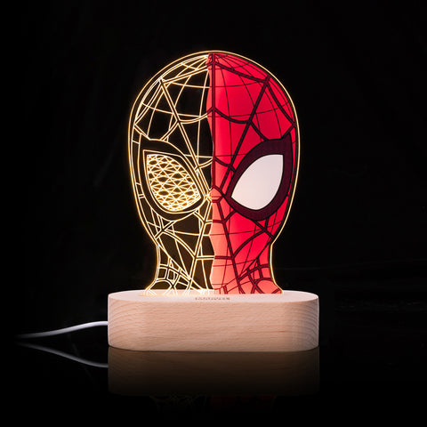 Spiderman Mask 3D Line Lamp - Fantasyusb