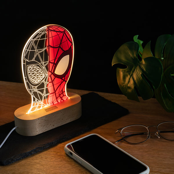 Spiderman Mask 3D Line Lamp - Fantasyusb