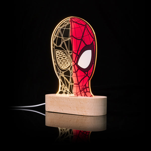 Spiderman Mask 3D Line Lamp - Fantasyusb