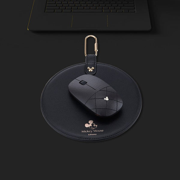 Luxury Faux Leather Mickey Mouse Wireless Optical Mouse - Fantasyusb