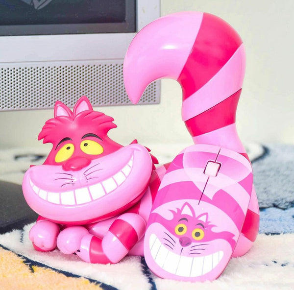 Cheshire Cat from Alice in Wonderland Silent Wireless Mouse - Fantasyusb