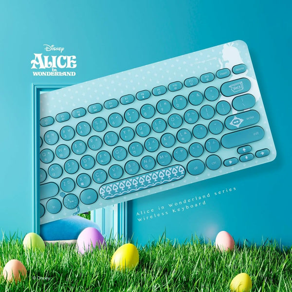 Aqua blue keyboard from Alice in Wonderland - Fantasyusb